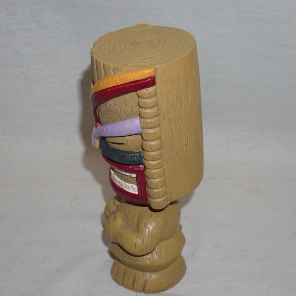 Ceramic TIKI statue bobble head Polynesian Hawaiian totem summer Tiki bar - Picture 3 of 6